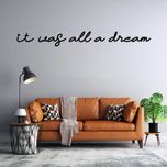 استیکر دیواری طرح it was all a dream مجموعه 6 عددی