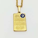 گردنبند مدل چشم زخم طرح وان یکاد کد 244GAMZ