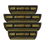برچسب پارکابی خودرو مهدیار طرح چرم کد pkT1077  مناسب برای MVM 550 بسته 4 عددی