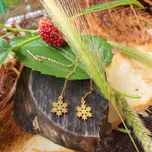 گوشواره زنانه طرح برف کد GO1471