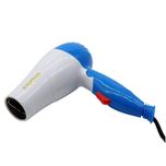 سشوار مسافرتی 1000 وات نوا مدل NV-1290، موتور AC، وزن 160 گرم، المنت فلز با ویژگی صاف‌کنندگی، حجم‌دهندگی، با قابلیت باد سرد