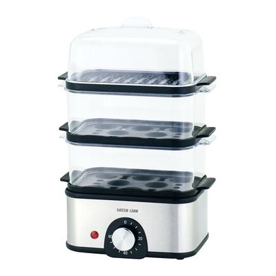بخارپز و تخم مرغ پز گرین لاین 3Tier 500W