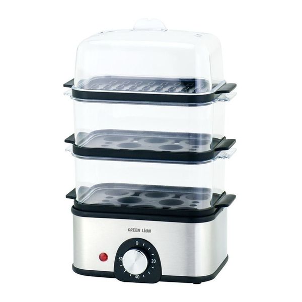 بخارپز و تخم مرغ پز گرین لاین 3Tier 500W