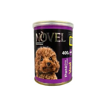 کنسرو سگ نوول لوکس مدل Veal وزن 400 گرم