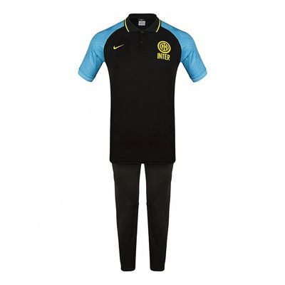 ست پولوشرت و شلوار ورزشی مردانه مدل فوتبال اینترمیلان کد NK-8106