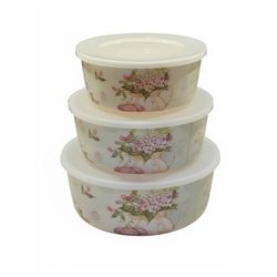 ظرف نگهدارنده دیدو مدل Flowers مجموعه 3 عددی