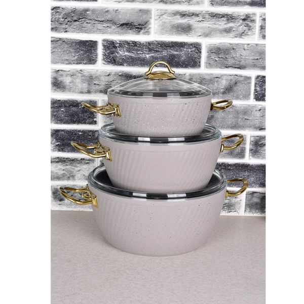 سرویس پخت و پز 10 پارچه ام جی اس مدل فورج ماربل