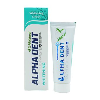 خمیر دندان آلفادنت مدل whitening SHINA حجم 75 میلی لیتر