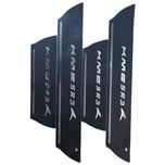 برچسب پارکابی خودرو امیران اسپرت طرح چرم کد 2025097 مناسب برای KMC SR3 مجموعه 4 عددی