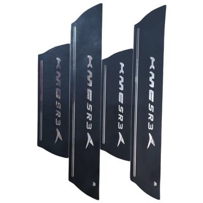 برچسب پارکابی خودرو امیران اسپرت طرح چرم کد 2025097 مناسب برای KMC SR3 مجموعه 4 عددی
