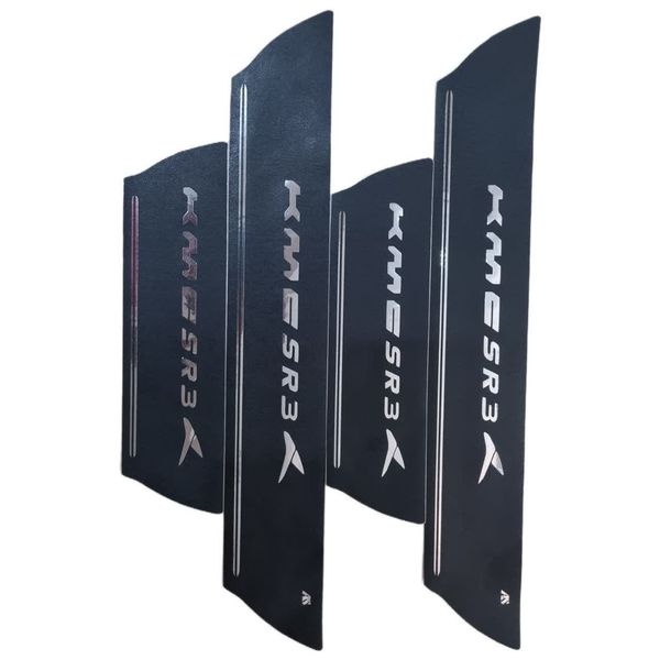 برچسب پارکابی خودرو امیران اسپرت طرح چرم کد 2025097 مناسب برای KMC SR3 مجموعه 4 عددی