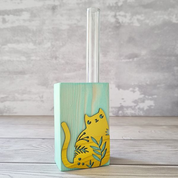 گلدان دکوری طرح گربه