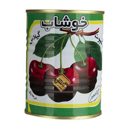 کمپوت گیلاس خوشاب - 350 گرم بسته 12عددی