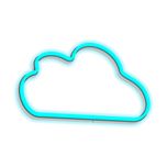 چراغ نئونی دیواری طرح ابر