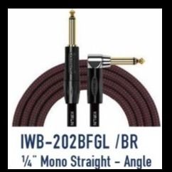 KIRLIN CABLE IWB-202 BFGL/6M (1/4 MONO STRAGHT-ANGLE)