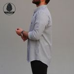 پیراهن راه راه مردانه پنبه ای - کد 0031