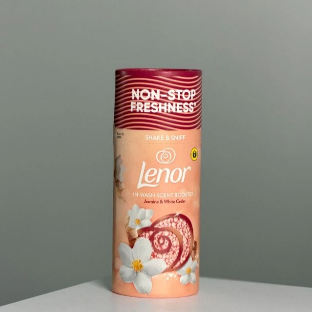 گرانول خوشبو کننده لباس و لباسشویی لنور 155 گرمی Lenor 155g Jasmine White Cedar