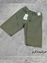 شلوارک جین طرح دار