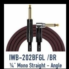 KIRLIN CABLE IWB-202 BFGL/3M (1/4 MONO STRAGHT-ANGLE)