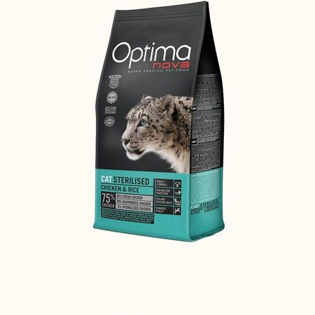 غذای خشک استریلیزه گربه عقیم شده اوپتیما Optima cat sterilised