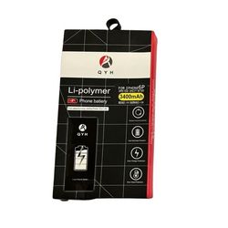 باتری موبایل کیو وای اچ مدل 6p تقویت شده ظرفیت 3400 میلی آمپر ساعت مناسب برای گوشی موبایل اپل iPhone 6p