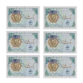 سکه طلا پارسیان برند ماربر 2 گرم بسته شش عددی