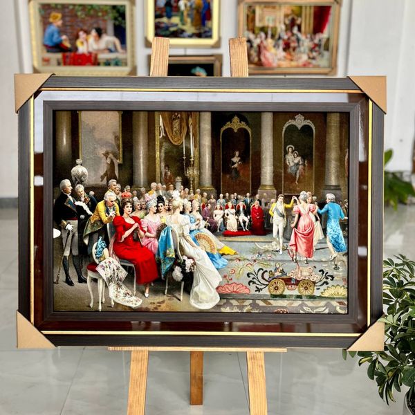 تابلو فرش ماشینی با قاب چوبی 106