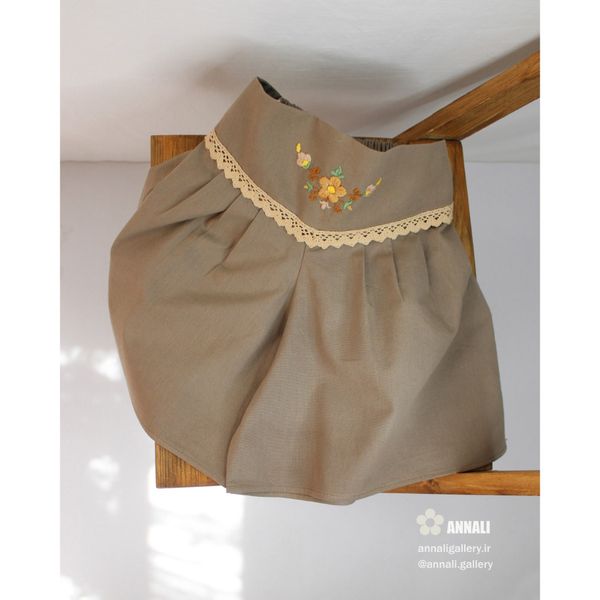 ست دو تیکه دخترانه هانی رنگ کرم قهوه ای