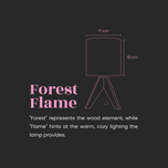 آباژور رومیزی Forest Flame