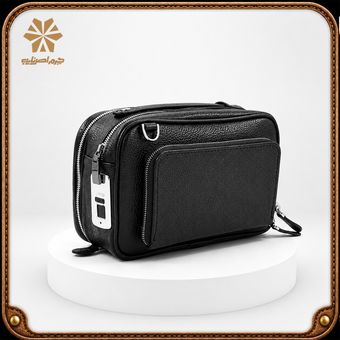 کیف دستی چرم اصل نایب مدل قفل لمسی کد 2000