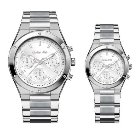 ست ساعت مچی عقربه‌ای کوارتز زنانه و مردانه سوئیس آرت مدل ANT107-108ST0000