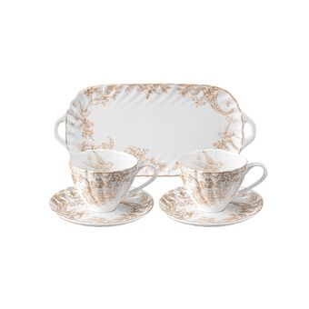 سرویس صبحانه‌خوری 5 پارچه 2 نفره گلدکیش مدل سارینا GK701154-6