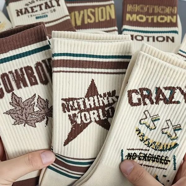 جوراب ساق بلند طرح CRAZY رَج