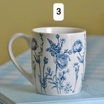 ماگ طرح گل آبی
