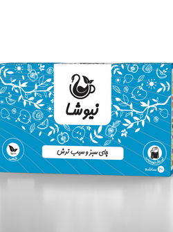 مخلوط چای سبز و سیب ترش کیسه ای نیوشا ( 20 عددی(- Granny Smith Apple + Green Tea