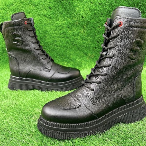 نیم بوت زنانه چرم طبیعی بغل زیپ SUBARO3