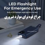 پاوربانک 22.5 وات ریمکس مدل RPP-550 ظرفیت 30000 میلی آمپر ساعت به همراه دو عدد کابل USB-C و لایتنینگ