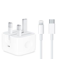 شارژر دیواری  25  وات مدل IPHONE 14 pro MAX به همراه  کابل لایتنینگ