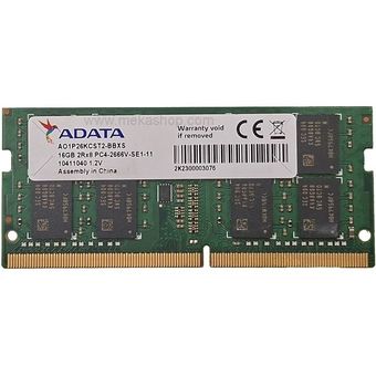 رم لپ‌تاپ ADATA DDR4 16GB 2666 (21328‬) (استوک)