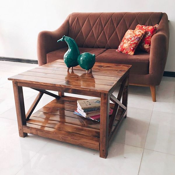 میز جلومبلی روستیک دکور مدل K2*923