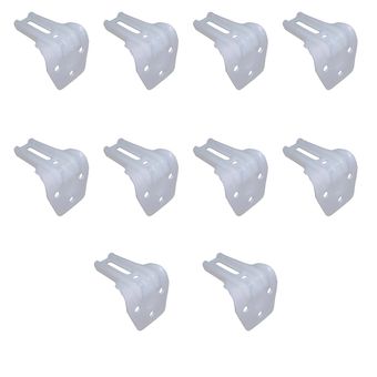 پایه نگهدارنده میله پرده مدل دیواری L8 بسته ده عددی