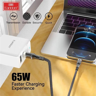 کابل USB-C ارلدام مدل EC-150C 65W طول 2 متر