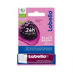 بالم لب لابلو مدل تمشک بلک‌بری Labello Blackberry Shine Lip Balm