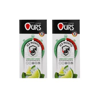 کاندوم  اورز خاردار و تاخیری مدل ICE MOHITO دو بسته 12 عددی
