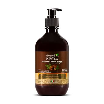 ماسک مو بدون سولفات داماسک رُز مدل آرگان حجم 500 میلی لیتر