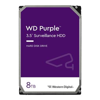 هارد دیسک اینترنال وسترن دیجیتال مدل Purple WD85PURZ ظرفیت 8 ترابایت
