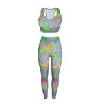 ست نیم تنه و لگینگ ورزشی زنانه مدل MDSS-CG7893