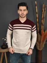 پلیور یقه هفت دو خط 1290