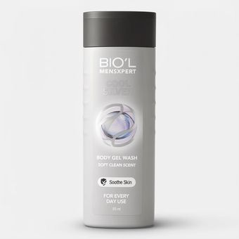شامپو بدن بیول مدل cool silver با رایحه معتدل مناسب برای انواع پوست حجم 315 میلی لیتر