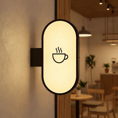 لایت باکس دوطرفه بیضی (کپسولی)